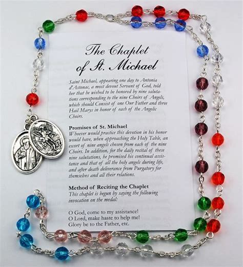 Chaplet Prayer for Saint Michael the Archangel | St michael prayer, Chaplet of st michael, Chaplet