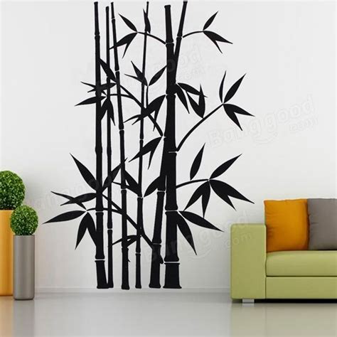 Removable Bamboo Wall Stickers Home Decor Art Decoration Mural Decal Black | Bamboo art painting ...