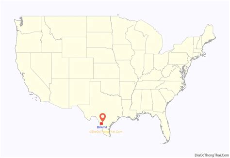 Map of Dimmit County, Texas - Thong Thai Real