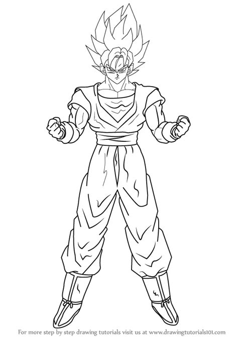 Learn How to Draw Goku Super Saiyan from Dragon Ball Z (Dragon Ball Z ...