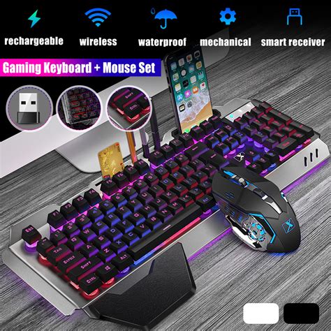 Keyboards - K680 2.4G Wireless Gaming Keyboard & Mouse Set Rechargeable ...