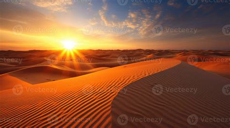 Desert dubai united arab emirates beautiful sky in the morning sunrise ...