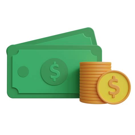 money 3d icon illustration 11107354 PNG