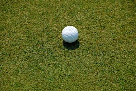 Golf Ball On Putting Green Free Stock Photo - Public Domain Pictures