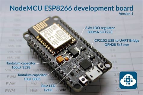 Espressif ESP8266 Arduino互換でスケッチが使える ESP-12Eモジュール基板 (Espressif ESP8266 ESP-12-E NodeMCU V1 ESP12 ...