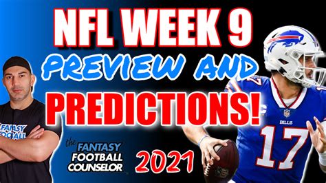 NFL Week 9 Full Preview and Predictions 2021 | Fantasy Football Podcast