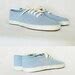Vintage 80s Tennis Shoes 7.5 Light Blue Keds NOS