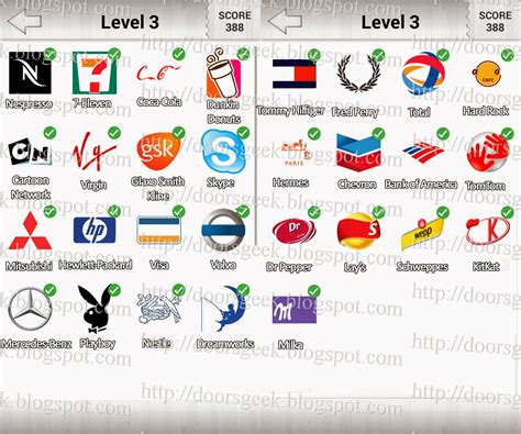 Logo Quiz! Deluxe Level 3 (Candy Logo) ~ Doors Geek