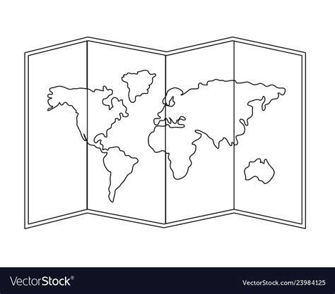 World map cartoon Royalty Free Vector Image - VectorStock