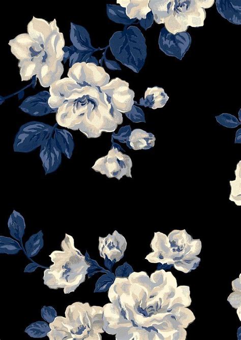 Dark Blue Floral iPhone Wallpapers - Top Free Dark Blue Floral iPhone Backgrounds - WallpaperAccess