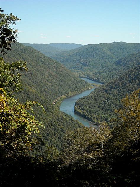 New River valley near Grandview - West Virginia Explorer