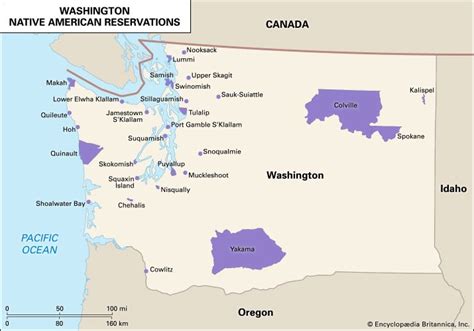 Wa State Indian Reservations Map