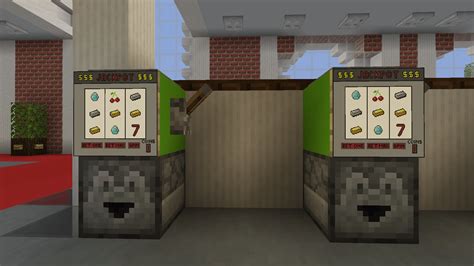 I made a custom slot machine-map for my casino! : r/Minecraft