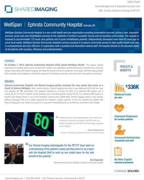 WellSpan | Ephrata Community Hospital Case Study - Shared Imaging