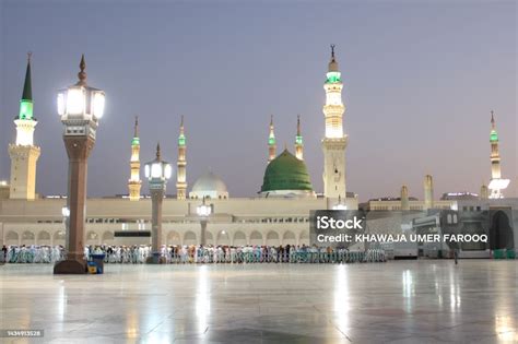 Beautiful Morning View Of Masjid Al Nabawi Medina Stock Photo - Download Image Now - iStock