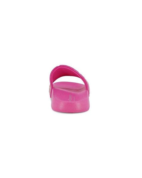 Juicy Couture Girl's Melrose Ave Glitter Slides in Pink | Lyst