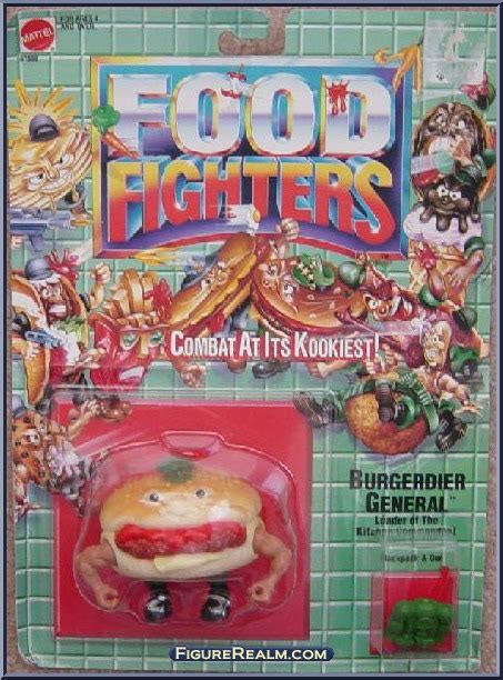 Burgerdier General - Food Fighters - Kitchen Commandos - Mattel Action Figure