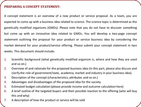 Concept Statement Activity | Download Scientific Diagram