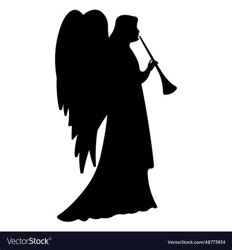 Christmas angel 15 Royalty Free Vector Image - VectorStock