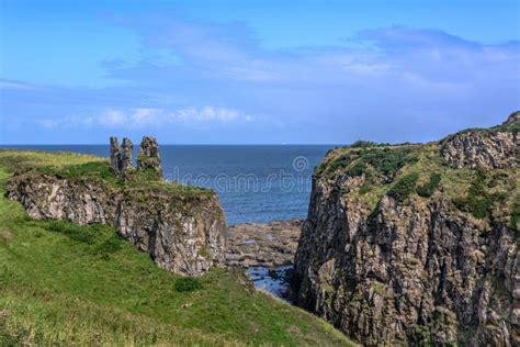 Dunseverick Castle stock photo. Image of ruin, sightseeing - 144571714