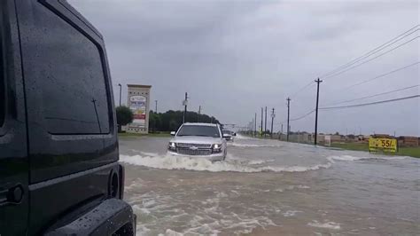 2017-08-27 Tropical Storm Harvey in Baytown Texas | Driving in bad ...