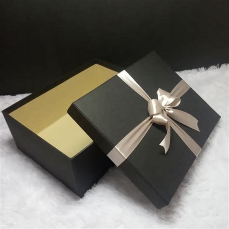 Jual kotak kado besar/gift box/26x20x10cm/black berpita - Jakarta Barat - EjaEji gift art ...