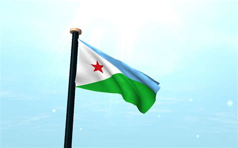 Djibouti Flag 3D HD wallpaper | Pxfuel