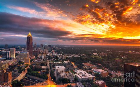 Atlanta Skyline During Sunrise Photograph by Lavin Photography - Pixels