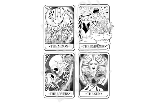 Tarot Card Clipart - Printable Cards