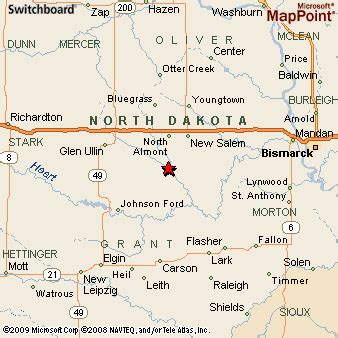 Where is Almont, North Dakota? see area map & more