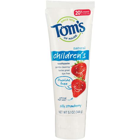 Tom's of Maine Kids Natural Toothpaste - Silly Strawberry - Shop ...