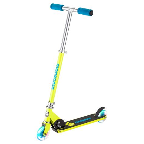 Mongoose Force 1.0 Scooter with Lights - Yellow | Scooter, Mongoose ...