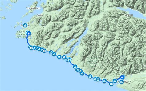 West Coast Trail Vancouver Island Map - Valry Jacinthe