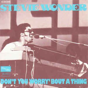 Stevie Wonder - Don't You Worry 'Bout A Thing | Discogs