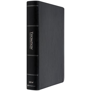 NIV Thompson Chain-Reference Bible, Large Print, Bonded Leather, Black ...