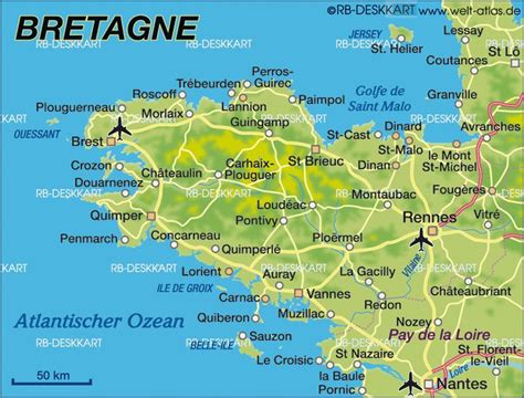 a map of the island of breagane