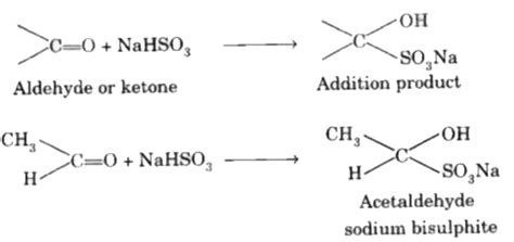 Sodium bisulfite is used to purify aldehydes and ketones. Explain.