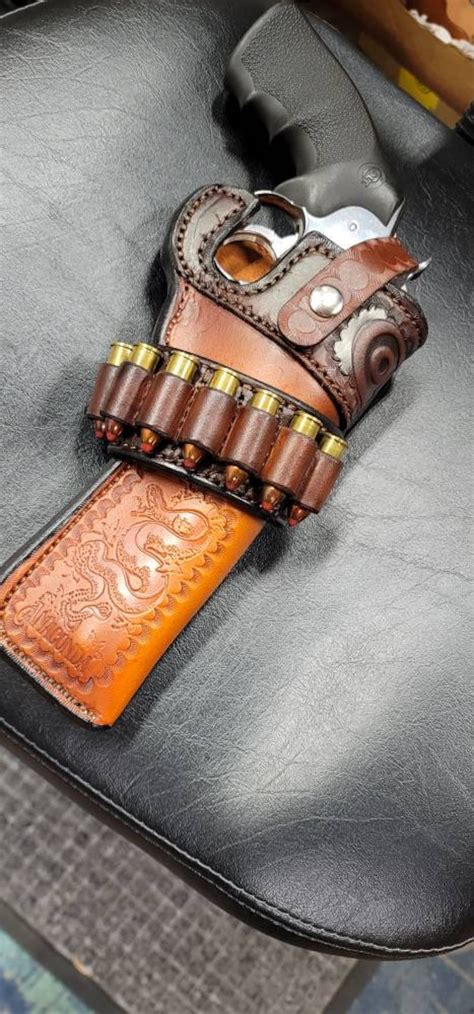 Custom Holster for Colt Anaconda Finished in Saddle Tan and - Etsy