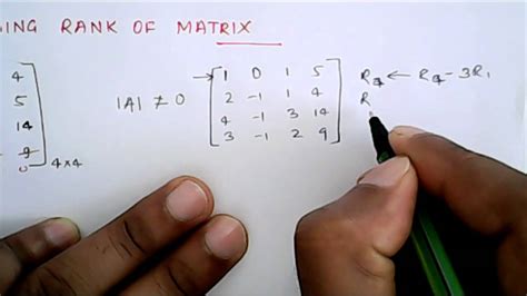 Mathematics: Finding Rank of Matrix - YouTube