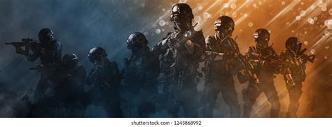 Special Forces Soldier Police Swat Team Stock Photo 1243868992 | Shutterstock