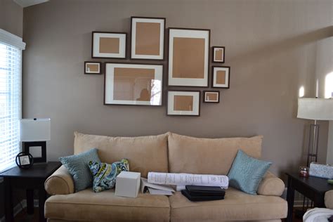 Another idea for hanging ikea ribba frames | Gallery wall living room, Frame wall layout, Home ...