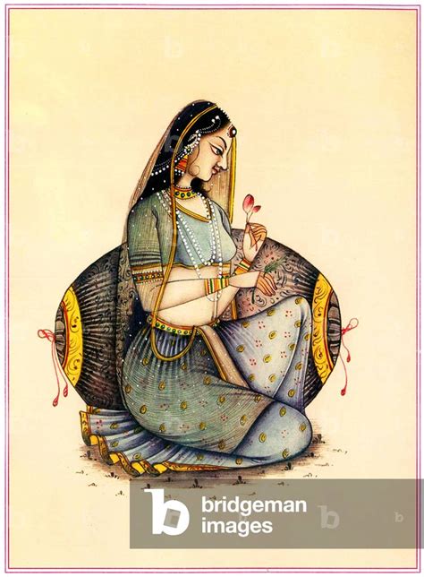 Image of India: Mughal Era 'tawaif' or courtesan, possibly a 20th century