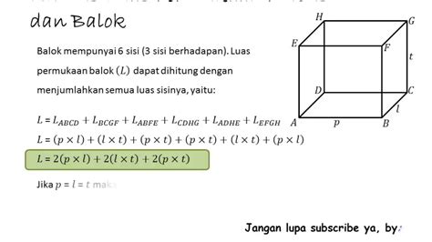 Contoh Soal Luas Permukaan Dan Volume Balok Youtube | Hot Sex Picture