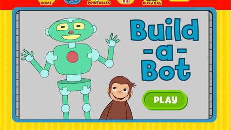 Curious George Builds a Robot - PBS Kids Game Review - YouTube