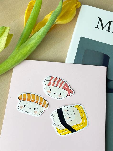 Sushi Sticker tamago sticker laptop sticker asian sticker | Etsy