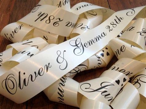 Personalised Wedding Car Ribbon | 6m Printed Car Ribbon suitable for Prom / Wedding / Birthday ...