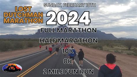 Lost Dutchman Marathon, Prospector Park, Apache Junction,, February 18 ...