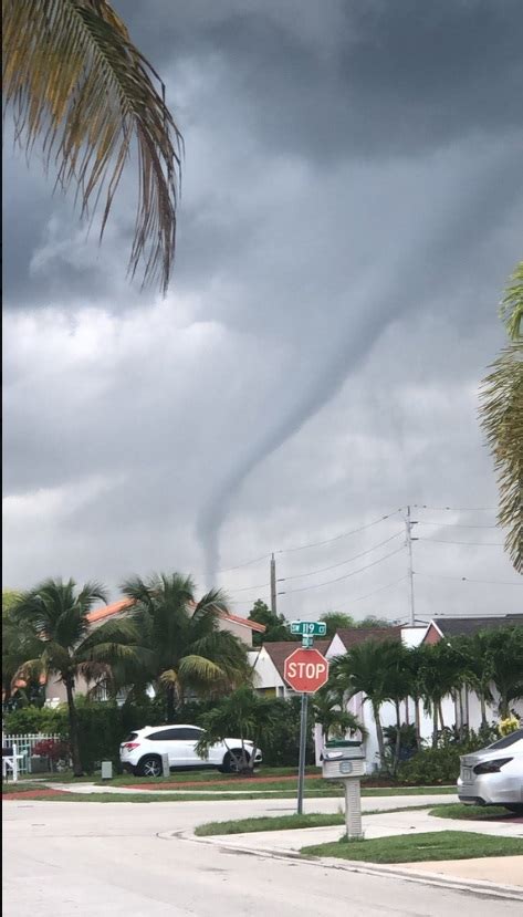 PHOTO View Of Miami Tornado Form SW 119th Court Neighborhood