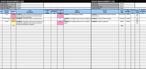 13 Free Sample Issue Log Templates - Printable Samples