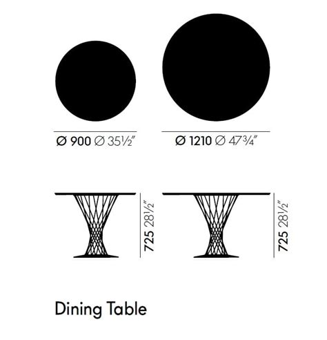 Round dining table DINING TABLE By Vitra design Isamu Noguchi